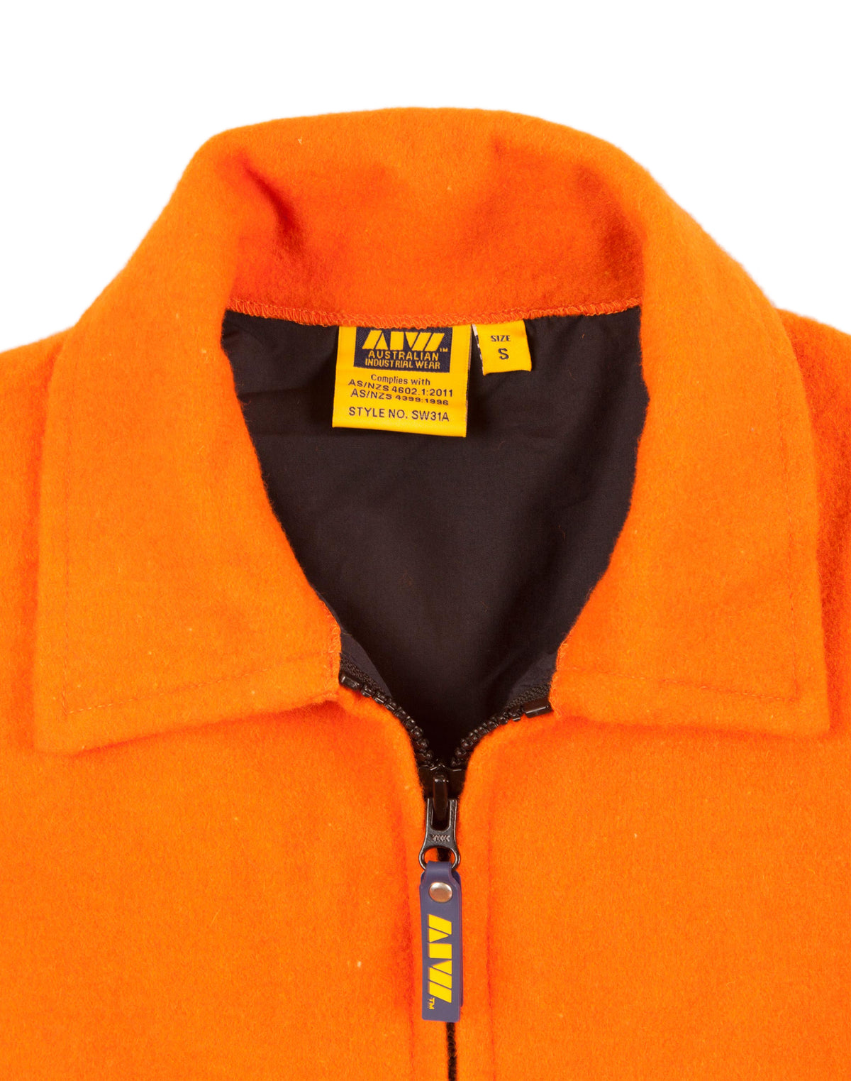 Hi-Vis Two Tone Bluey Jacket - Orange/Navy - View