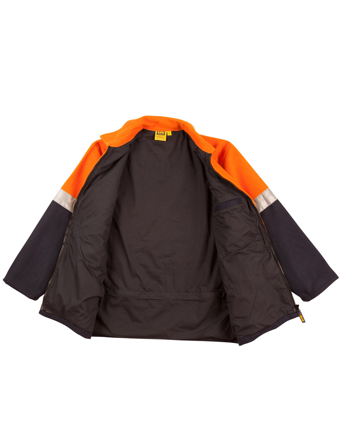 Hi-Vis Two Tone Bluey Jacket - Orange/Navy - View