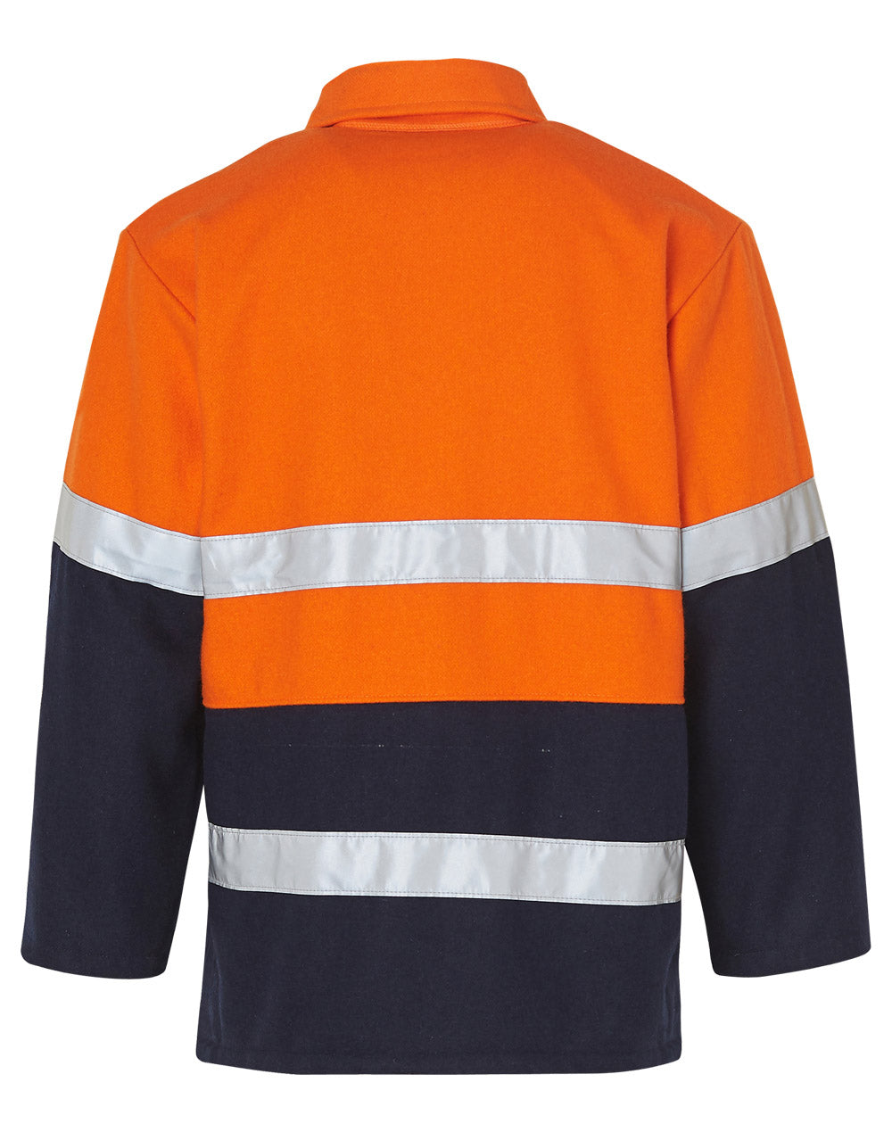 Hi-Vis Two Tone Bluey Jacket - Orange/Navy - Back