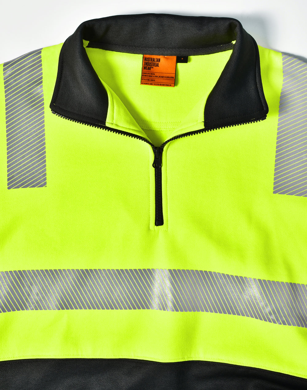 Vic Rail Hi-Vis Safety Jumper- Unisex - Yellow/Charcoal - View