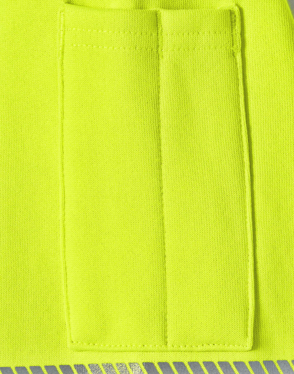Vic Rail Hi-Vis Safety Jumper- Unisex - Yellow/Charcoal - View