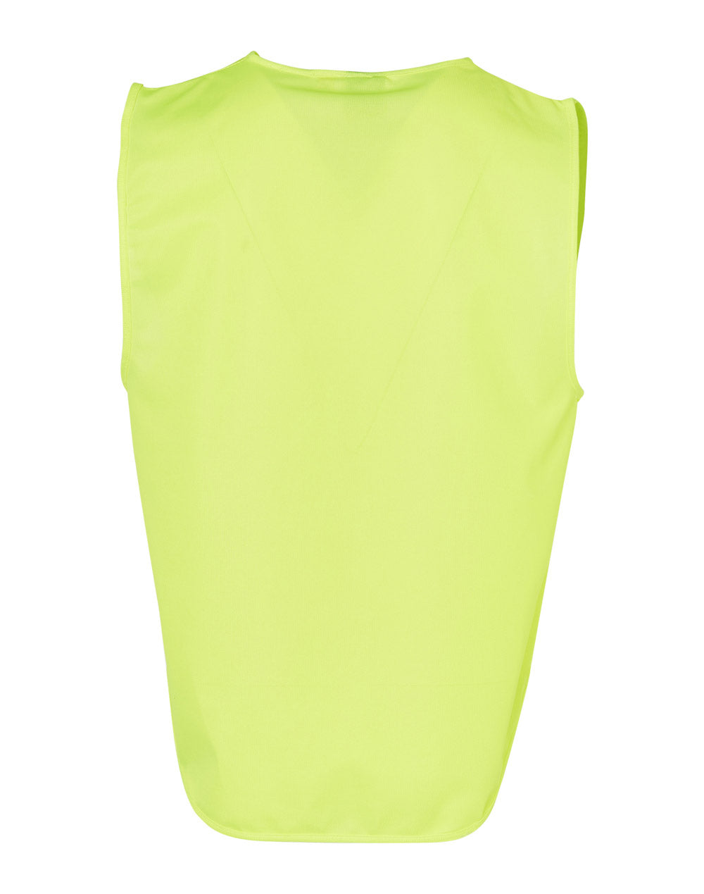 Hi-Vis Safety Vest with ID Pocket - Yellow - Back