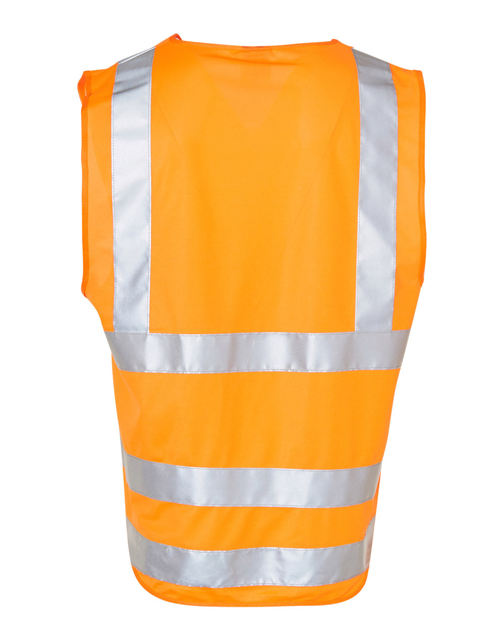 Hi-Vis Safety Vest with ID Pocket & 3M Tapes - Orange - Back