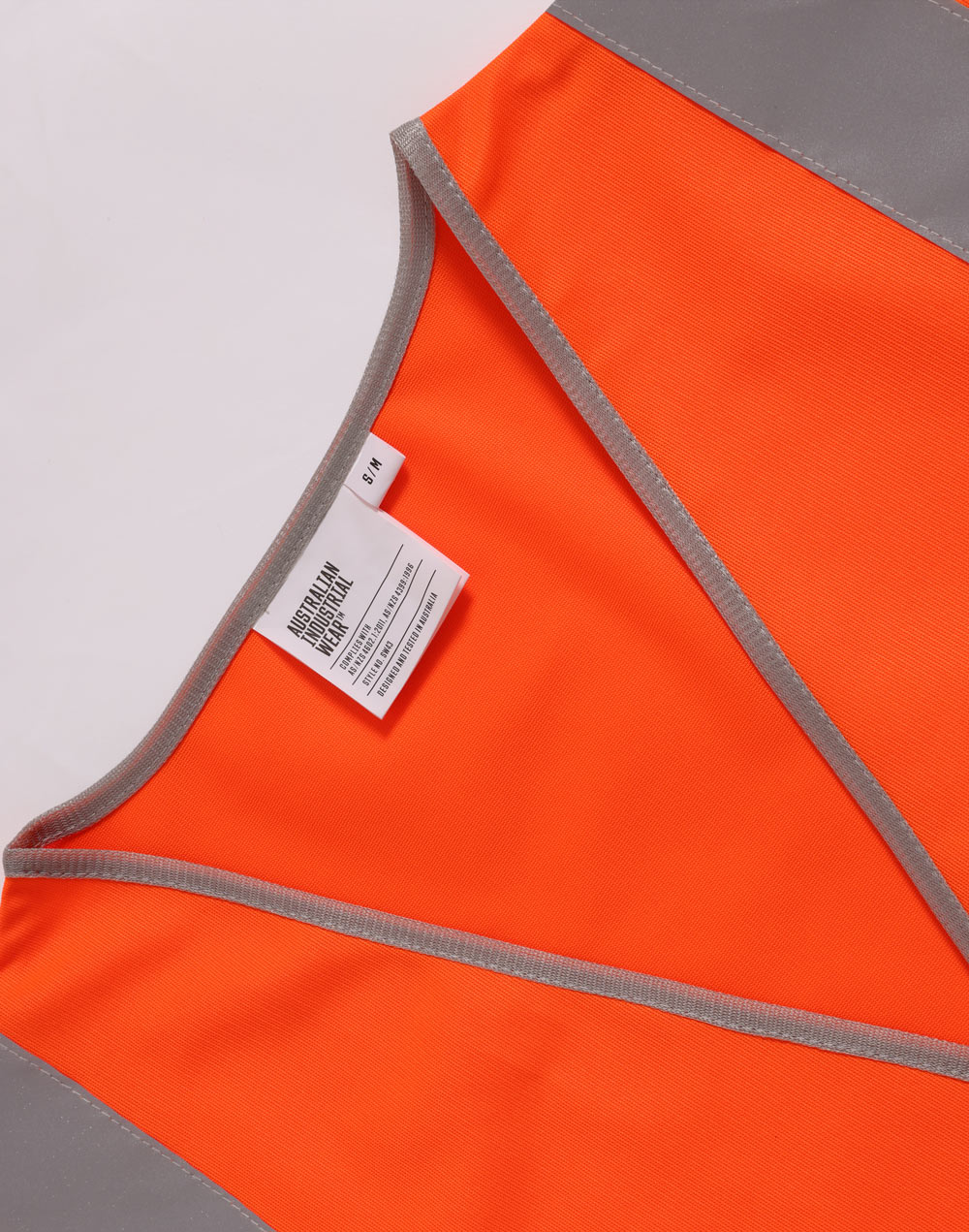 safety vest with shoulder tapes - Orange - View