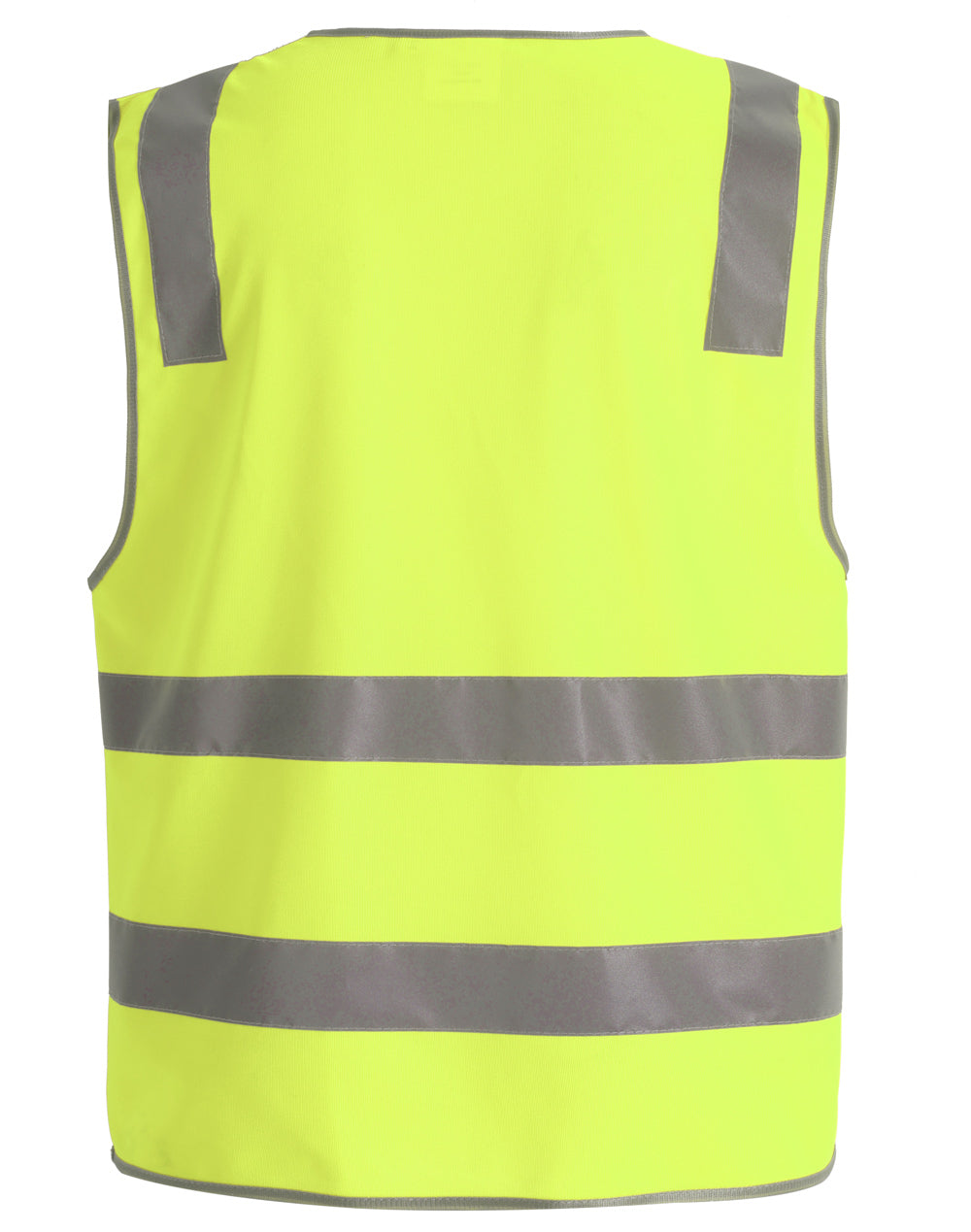 safety vest with shoulder tapes - Yellow - Back