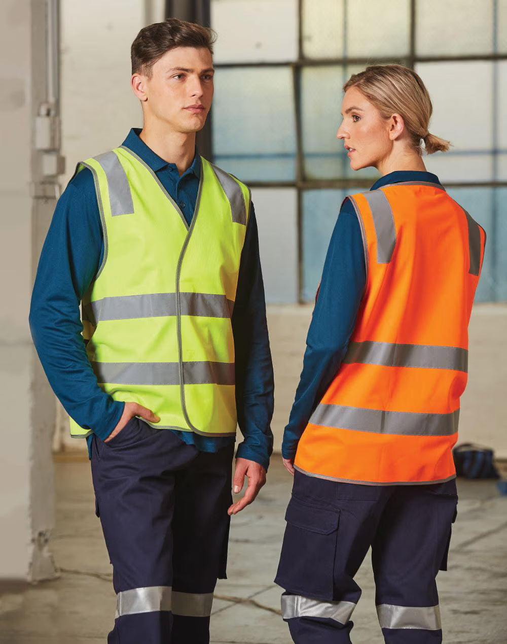 safety vest with shoulder tapes - view