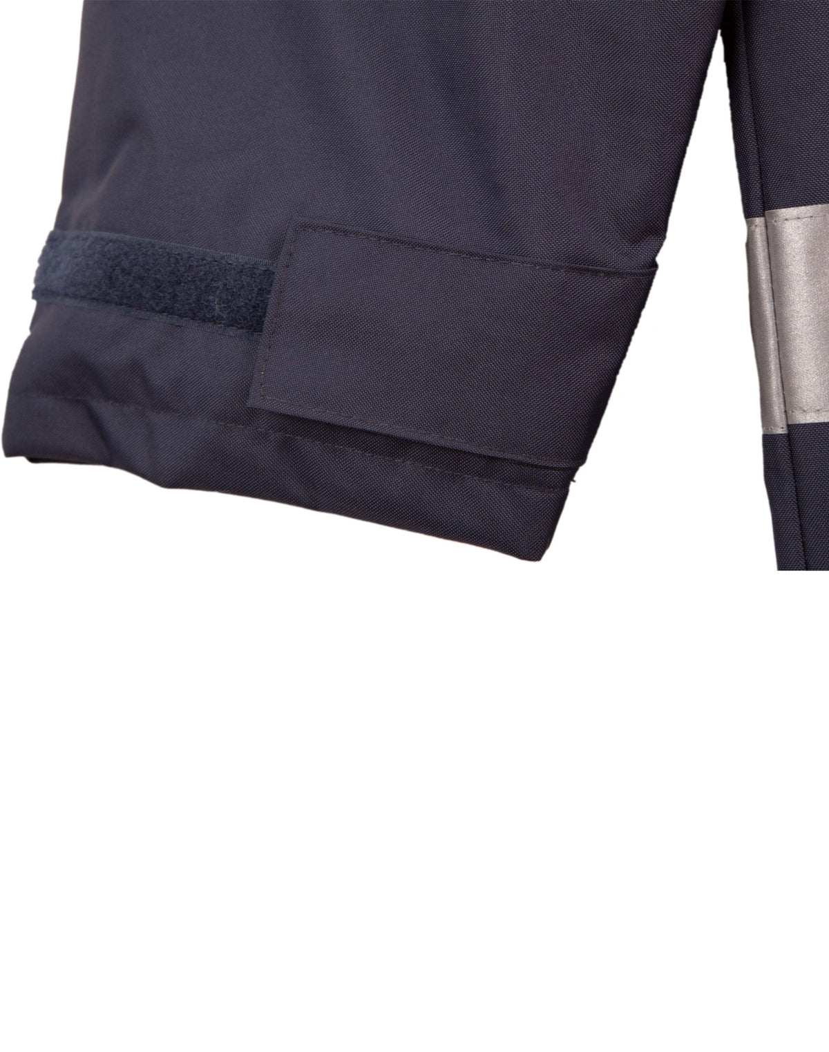 Hi-Vis Long Line Jacket Polar With Fleece Lining - Yellow/Navy - View