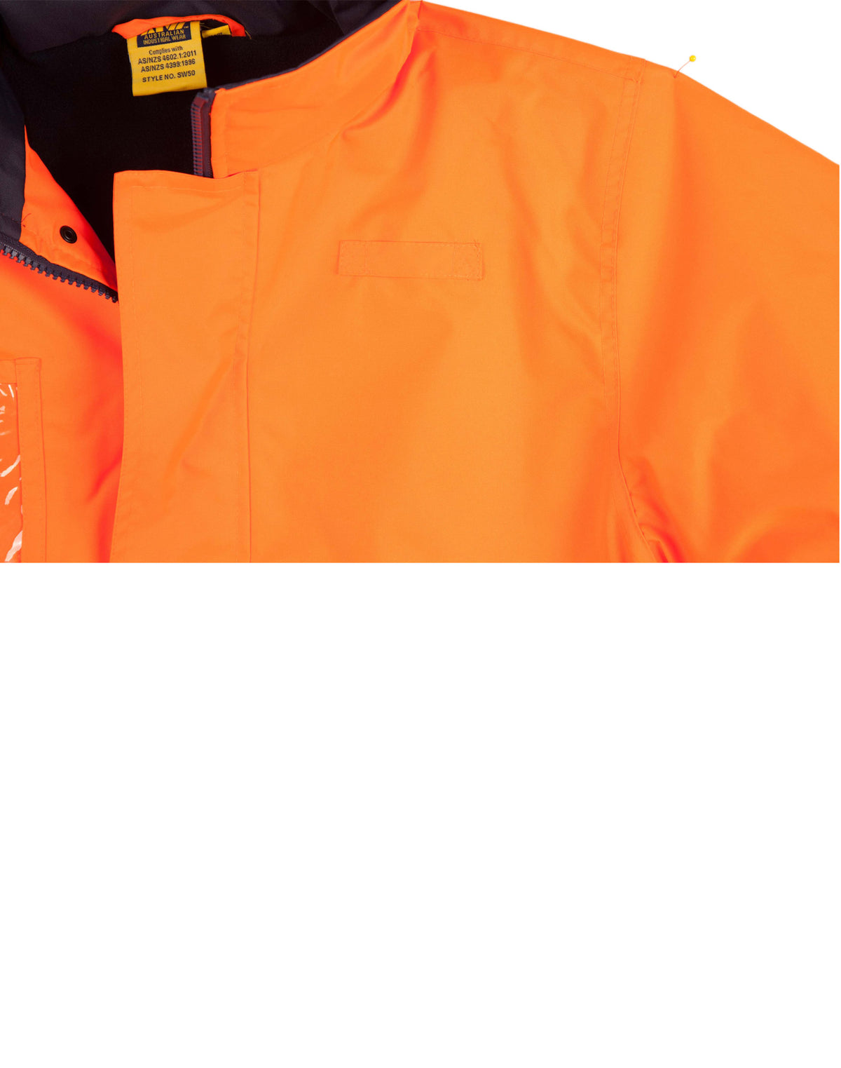Hi-Vis Long Line Jacket Polar With Fleece Lining - view
