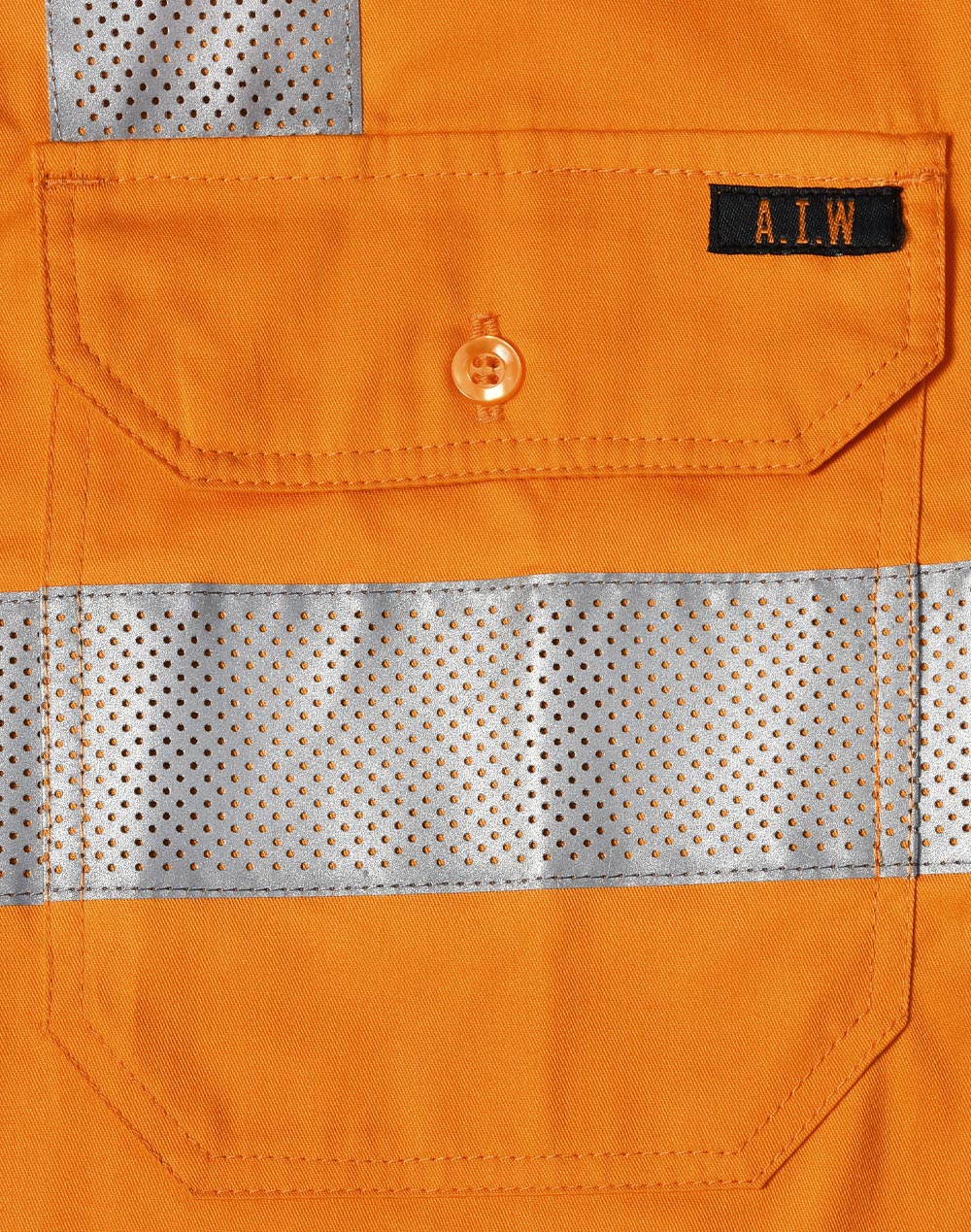 VIC Rail Lightweight Safety Shirt- Unisex - Orange - View