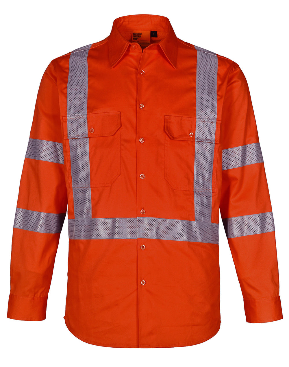 NSW Rail Lightweight Safety Shirt - Orange - Front