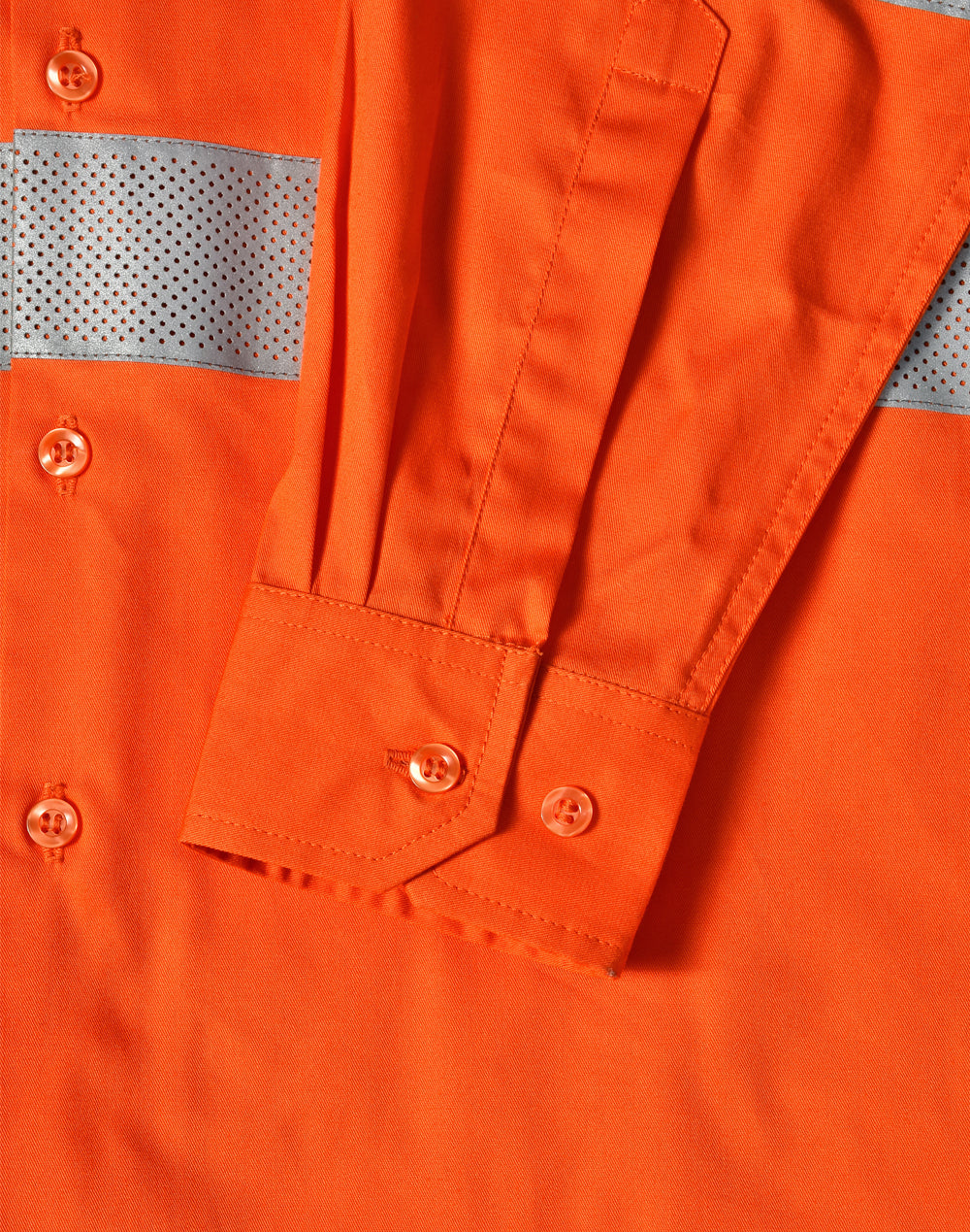 NSW Rail Lightweight Safety Shirt - Orange - View