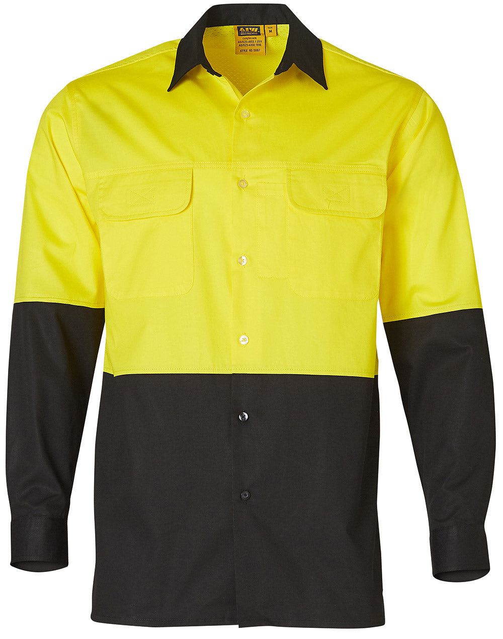 Easy Breezy Safety Men's - Yellow/Black - Front