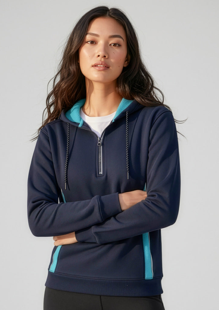 Renegade Unisex Hoodie - Navy/Sky/Silver - Model