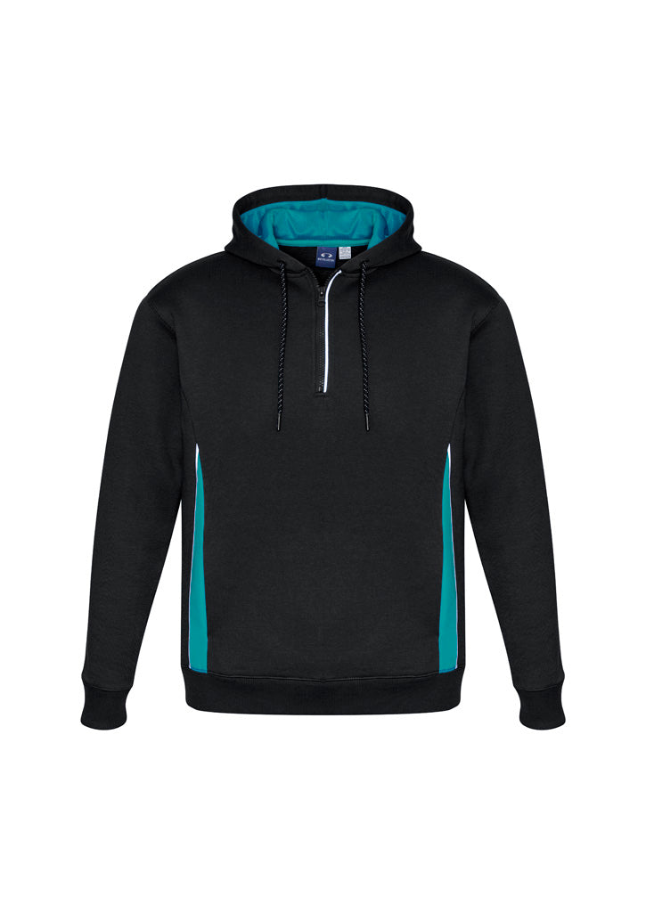 Renegade Unisex Hoodie - Black/Teal/Silver - Front