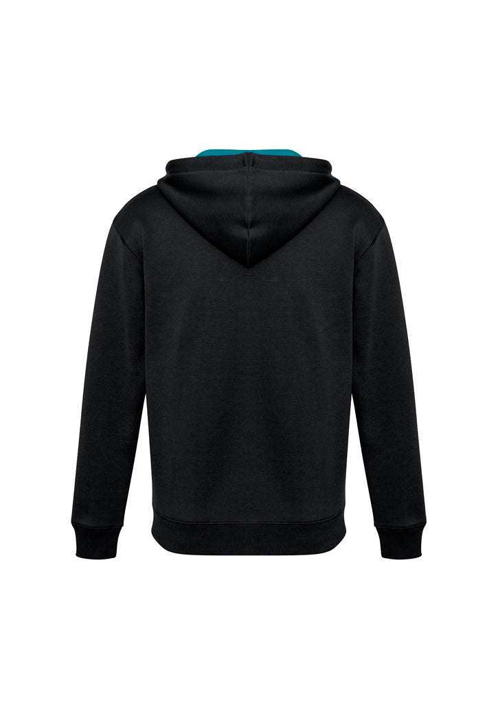 Renegade Unisex Hoodie - Black/Teal/Silver - Back