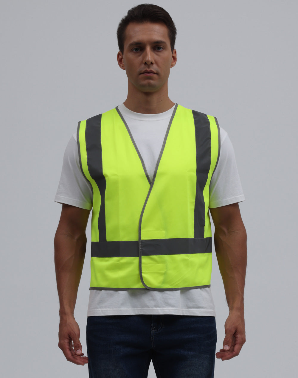 Hi-Vis X Back Safety Vest With Tail - view