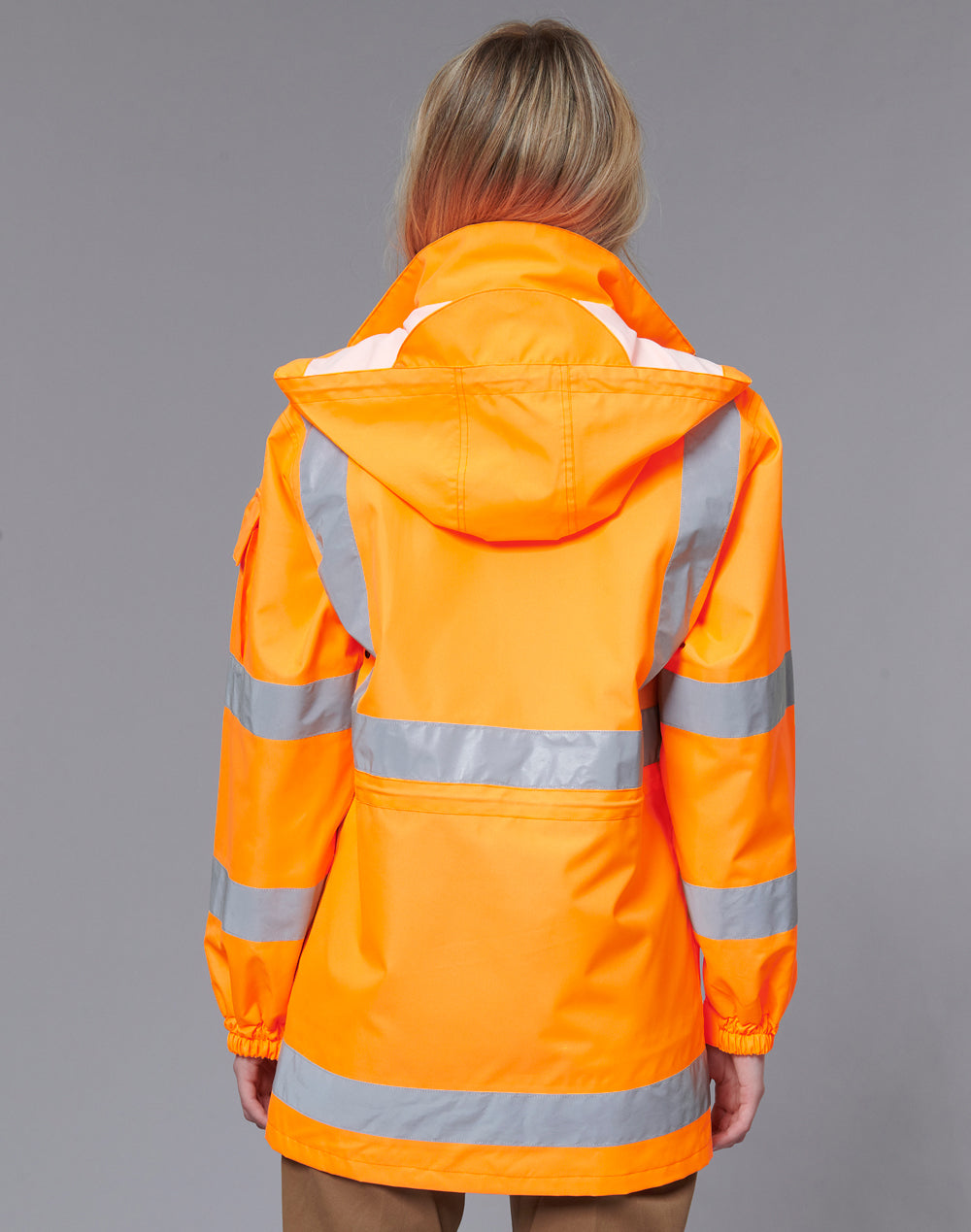 VIC Rail Hi-Vis Safety Jacket - Unisex - Orange - View