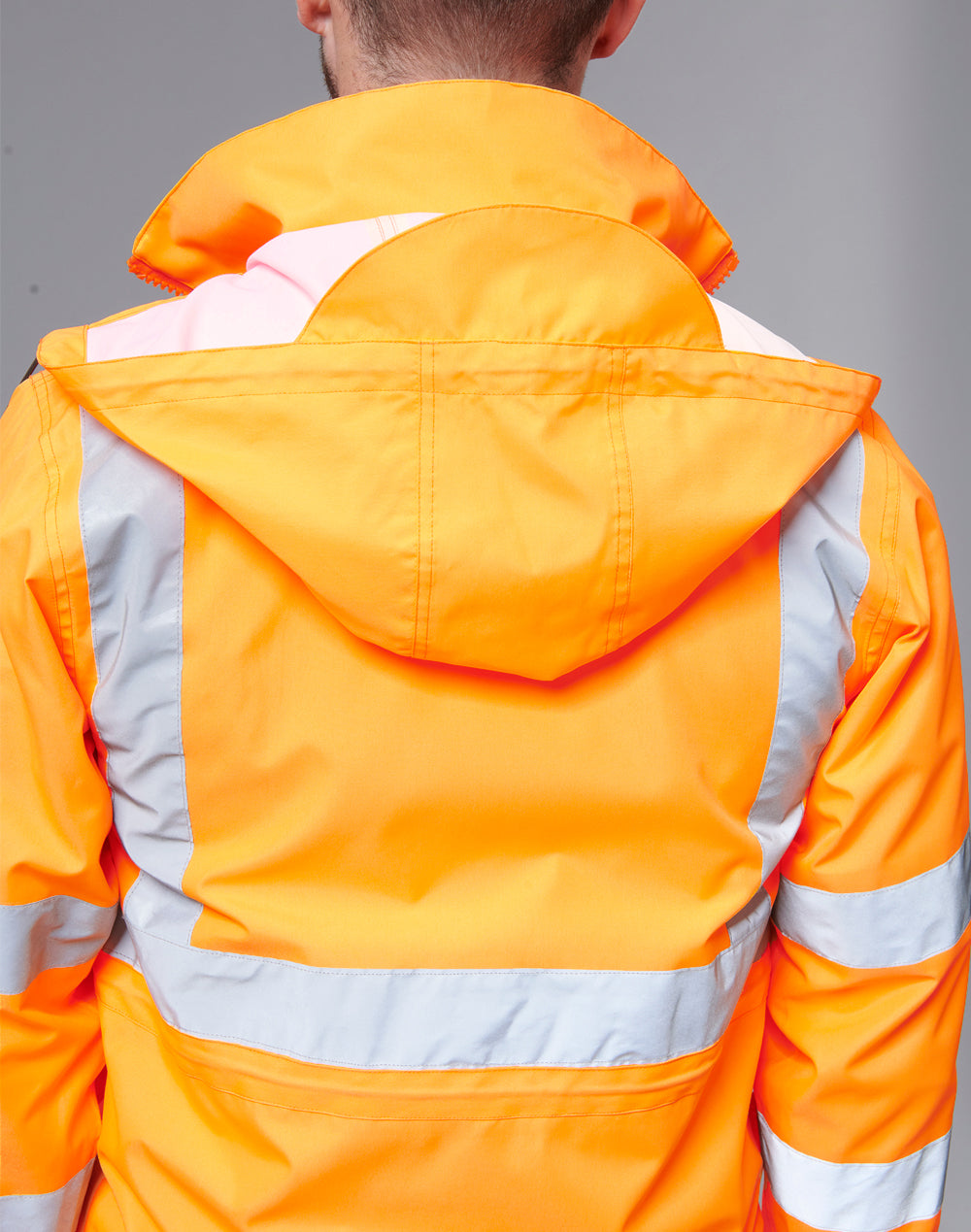 VIC Rail Hi-Vis 3 in 1 Safety Jacket and Vest - Unisex - Orange - View