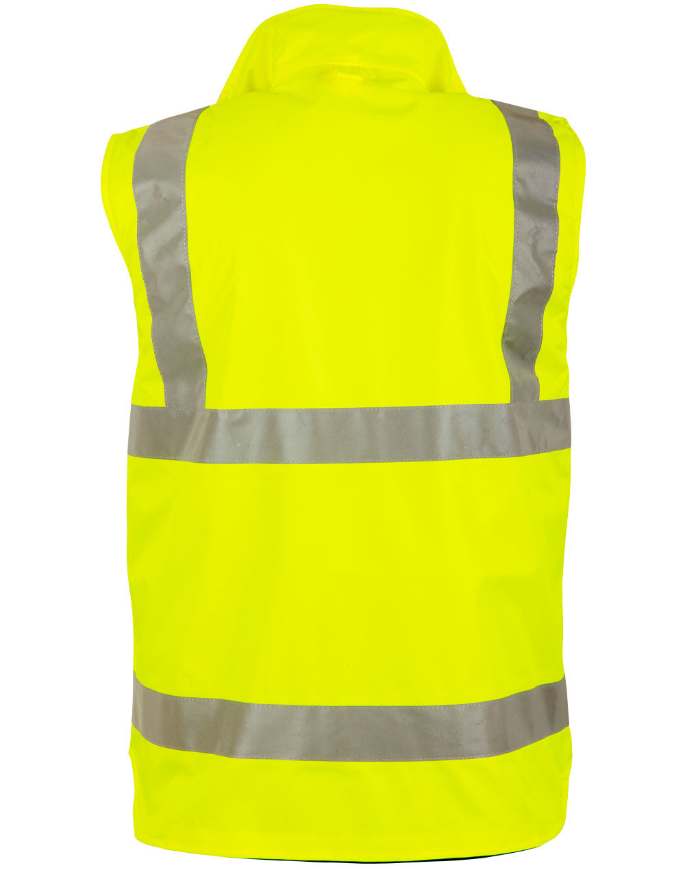 VIC Rail Hi-Vis Reversible Safety Vest - Unisex - Yellow/Navy - Back