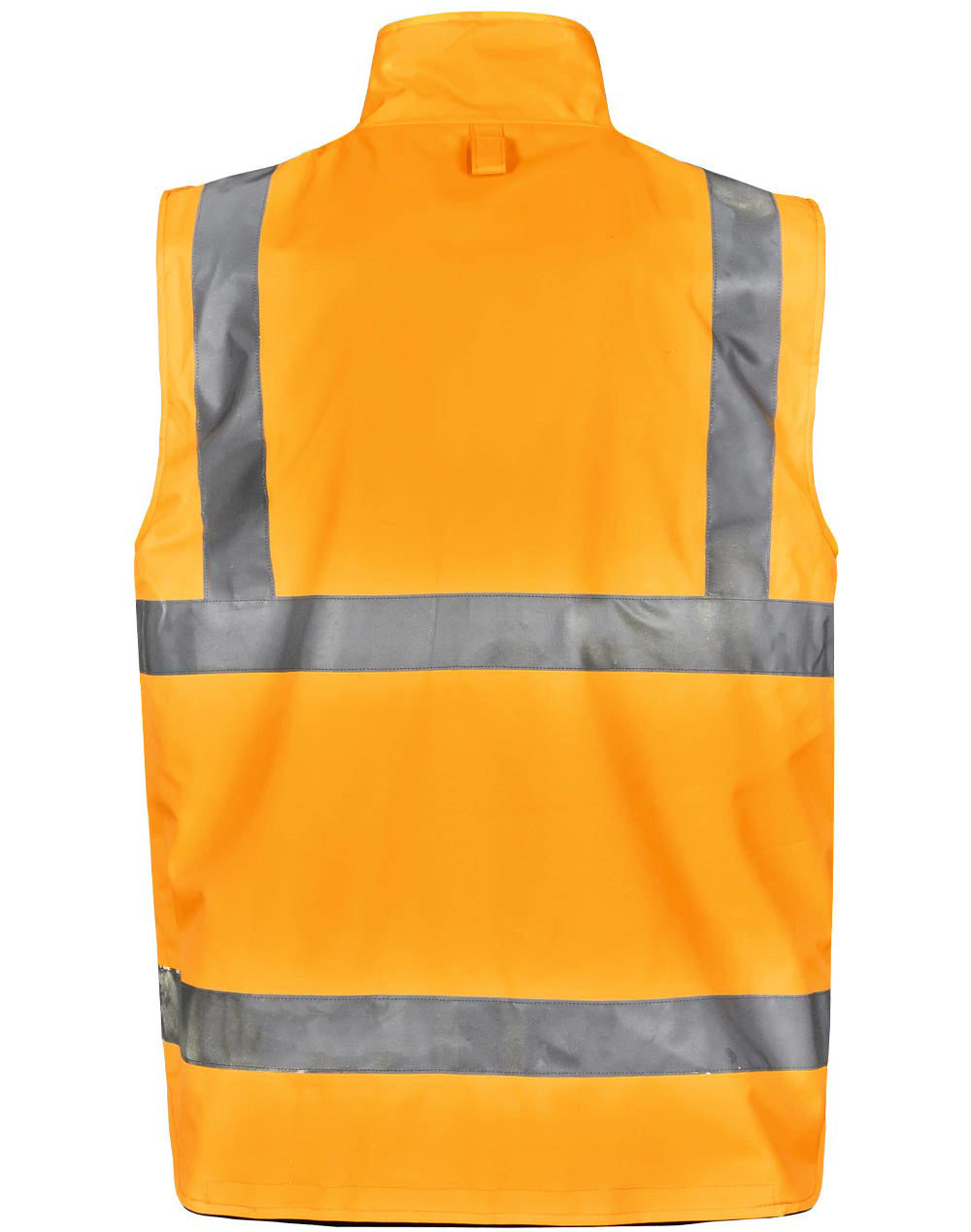 VIC Rail Hi-Vis Reversible Safety Vest - Unisex - Orange/Navy - Back