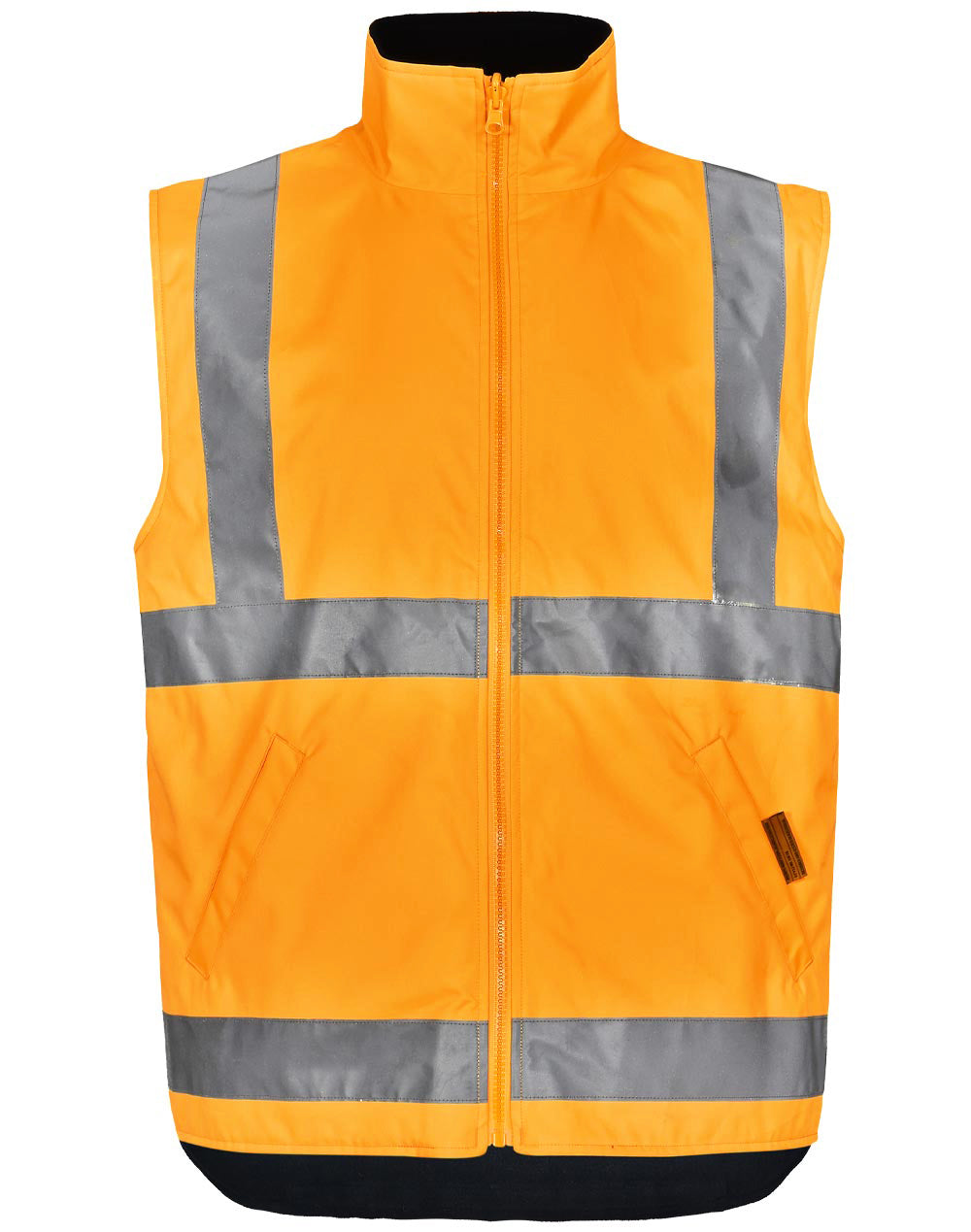 VIC Rail Hi-Vis 3 in 1 Safety Jacket and Vest - Unisex - Orange - View