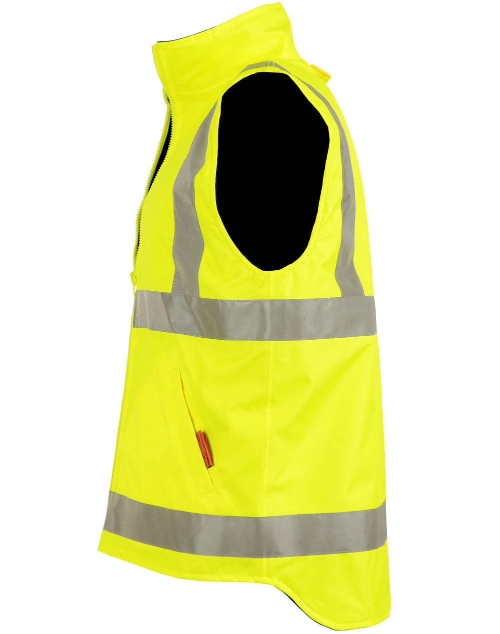 VIC Rail Hi-Vis Reversible Safety Vest - Unisex - Yellow/Navy - View