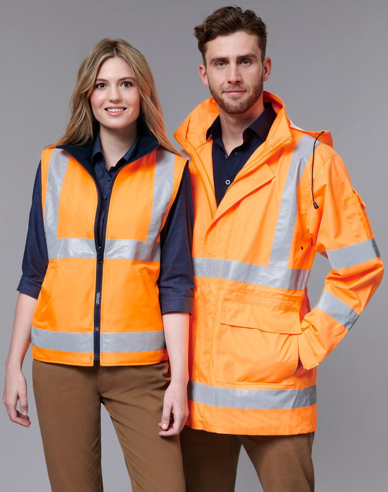 VIC Rail Hi-Vis 3 in 1 Safety Jacket and Vest - Unisex