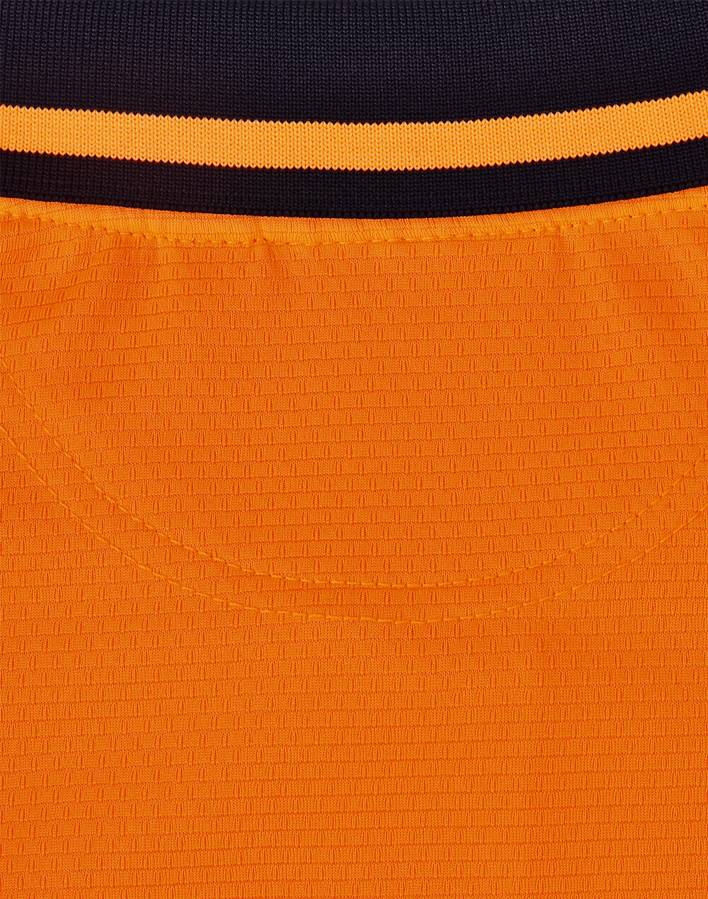 Unisex Hi-Vis Bamboo Charcoal Ss Polo - Orange/Navy - Back
