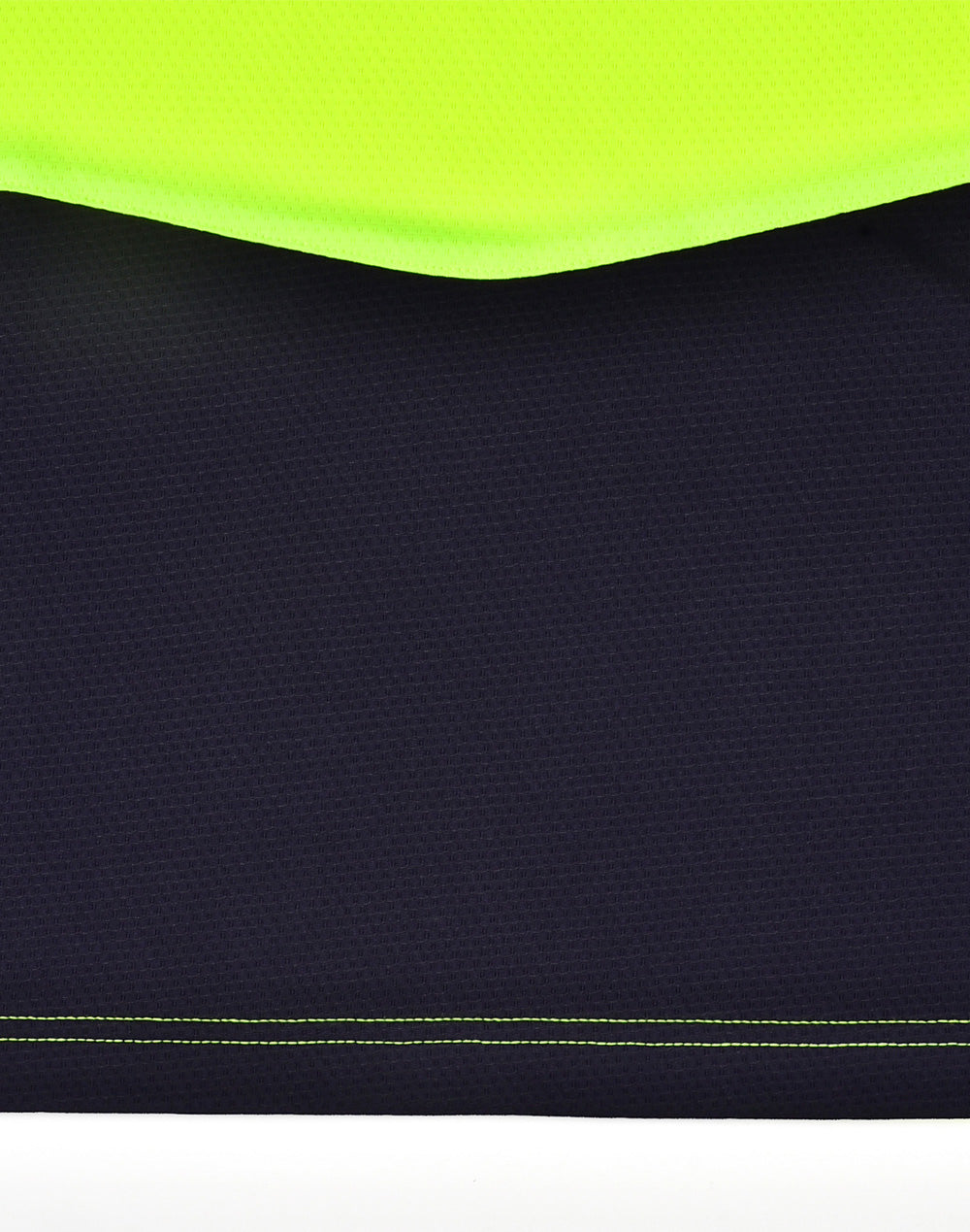 Unisex Hi-Vis Bamboo Charcoal Ss Polo - Yellow/Navy - View