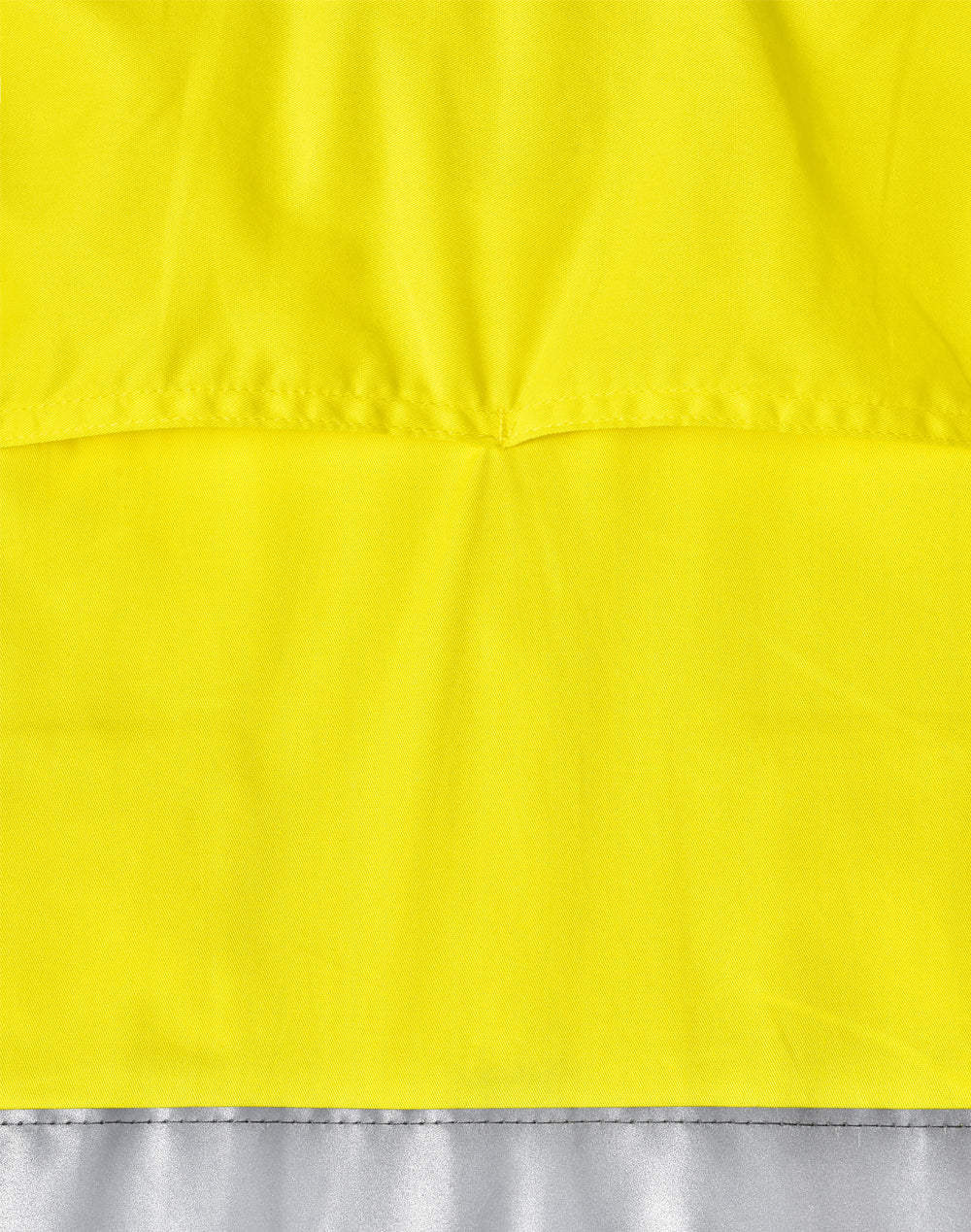 Unisex Hi-Vis Cool-Breeze Safety Ls Shirt (Generic Tape) - Yellow/Navy - Back