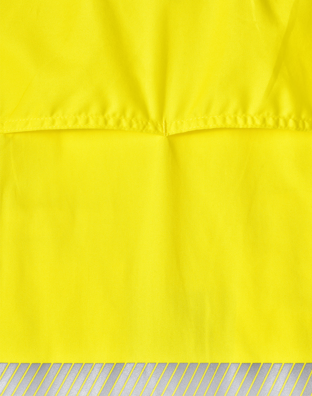 Unisex Hi-Vis Cool-Breeze Safety Ls Shirt (Segmented Tape) - Yellow/Navy - Back