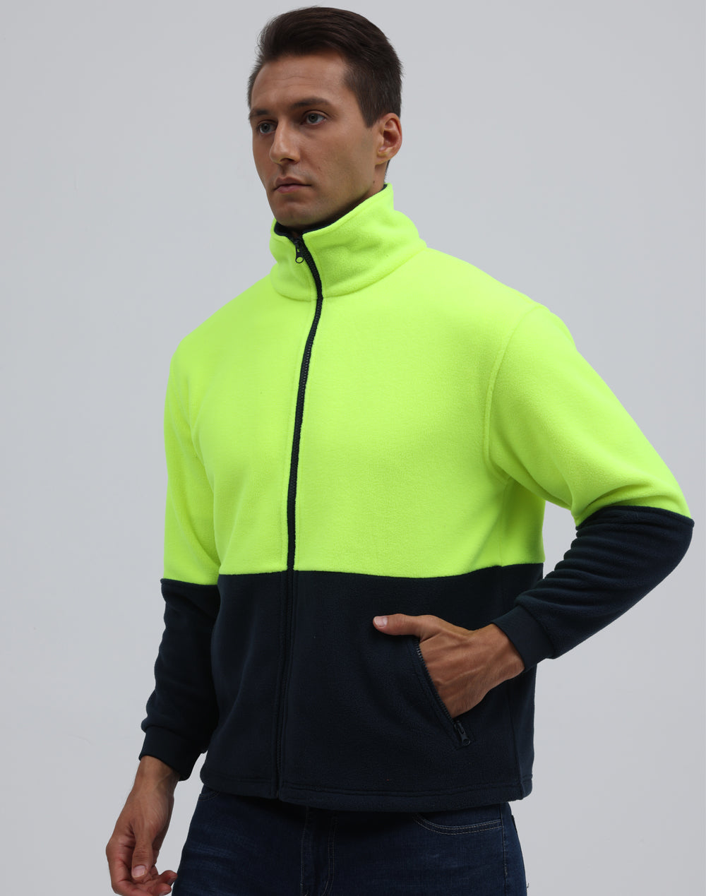 Hi-Vis Polar Fleece Zip Jacket - view