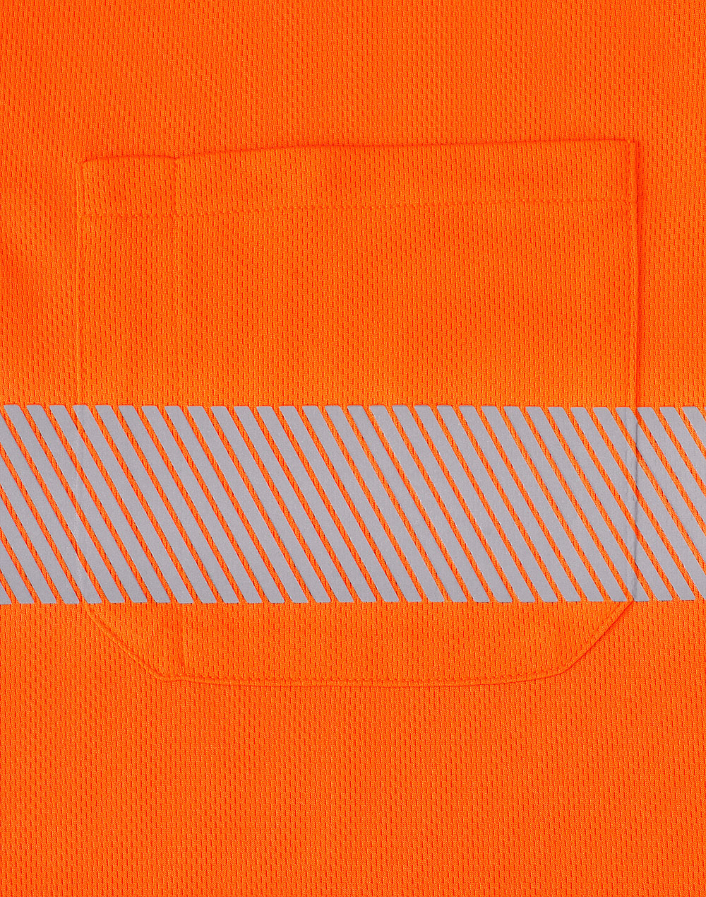 Unisex Cooldry® Segmented Ls Polo - Orange/Charcoal - View