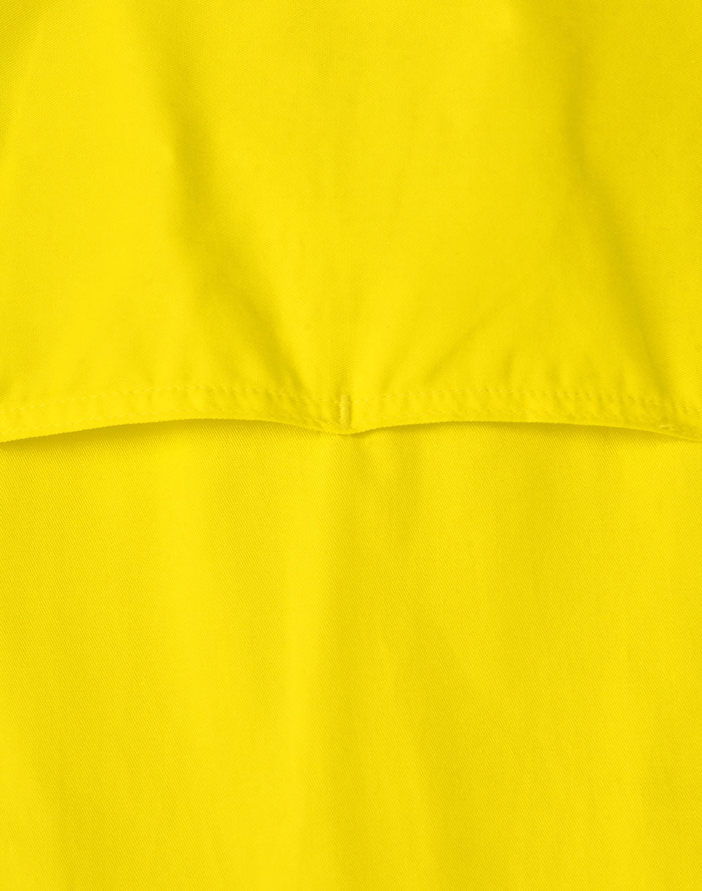 Unisex Hi-Vis Cool Breeze Closed Front Ls Shirt With Perforated Tape - Yellow - Back