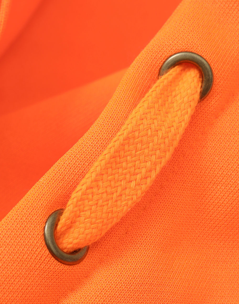Hi-Vis Two Tone Safety Hoodies With Segmented Tapes - Orange/Navy - View