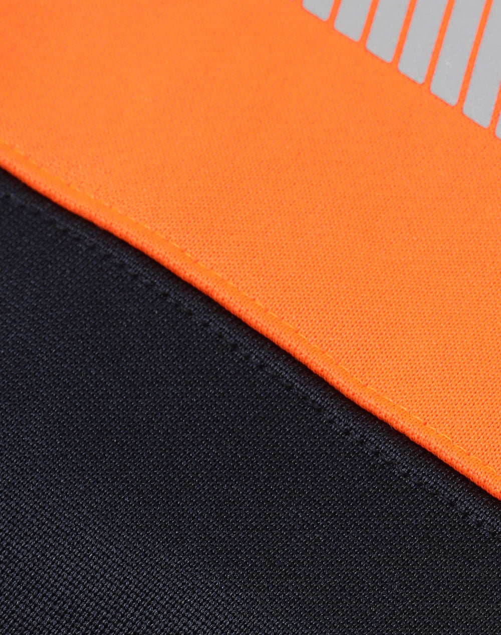 Hi-Vis Two Tone Safety Hoodies With Segmented Tapes - Orange/Navy - Fabric