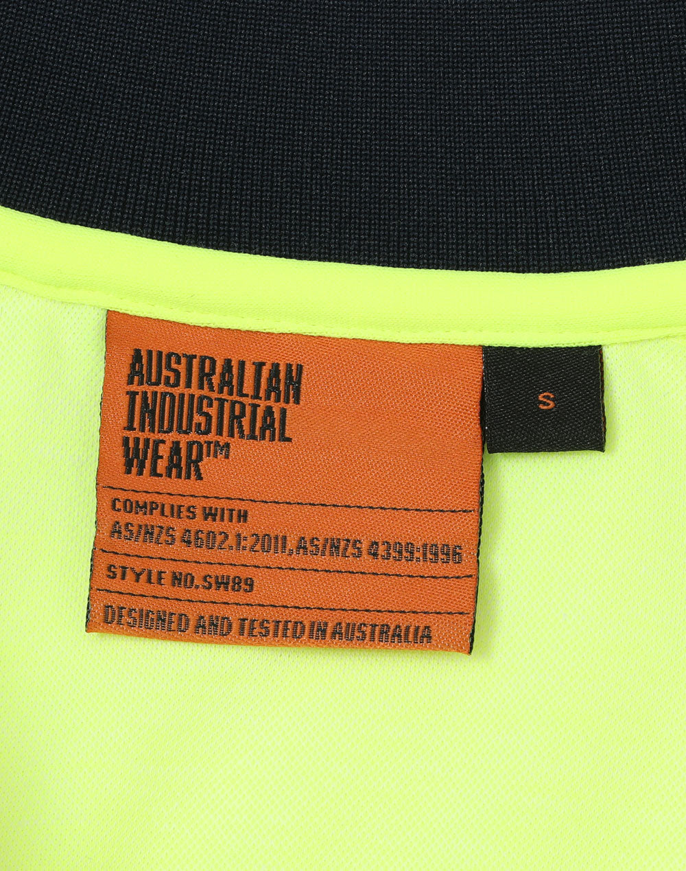 Hi-Vis Sustainable Cool-Breeze Safety Polo - Yellow/Navy - View