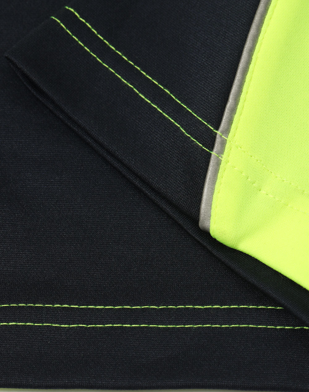 Hi-Vis Sustainable Cool-Breeze Safety Polo - Yellow/Navy - View
