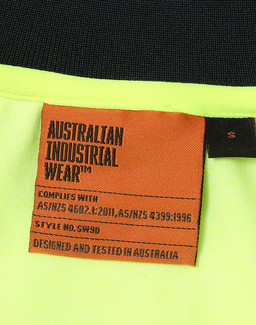Hi-Vis Sustainable Cool-Breeze Safety Polo - Yellow/Navy - View