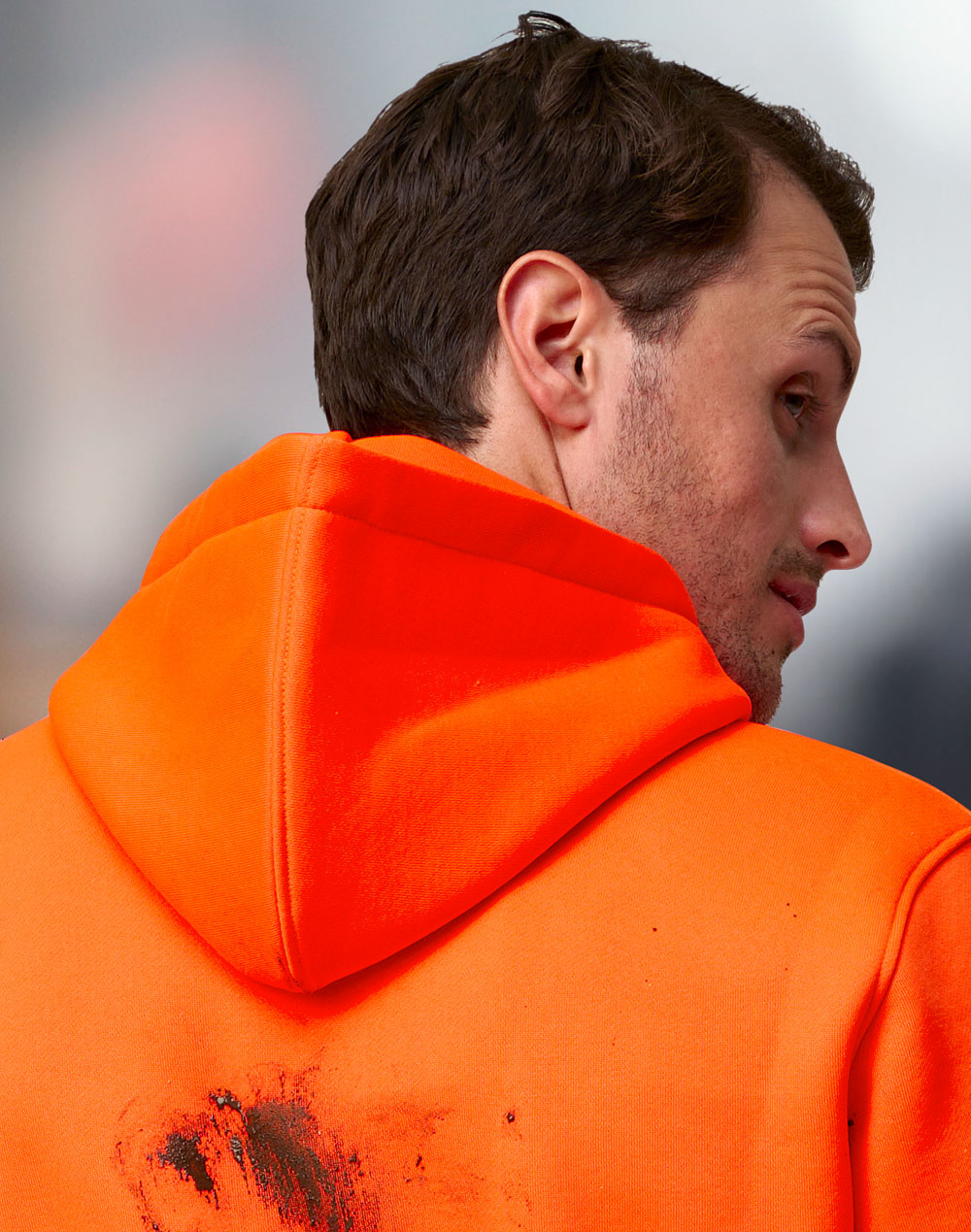 Hi-Vis Two Tone Water Resistant Fleece Hoodie - view