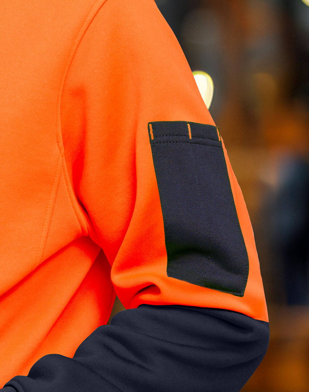 Hi-Vis Two Tone Water Resistant Fleece Hoodie - view