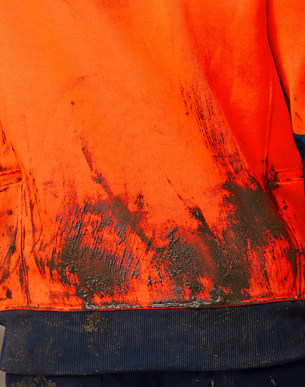 Hi-Vis Two Tone Water Resistant Fleece Hoodie - view