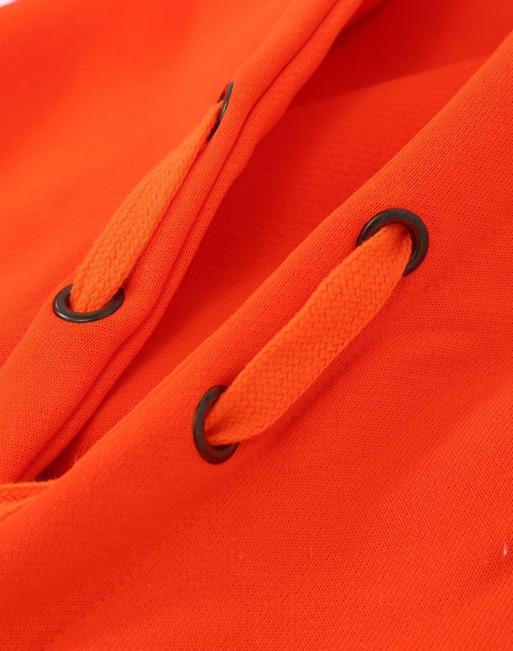 Hi-Vis Two Tone Water Resistant Fleece Hoodie - Orange/Navy - View