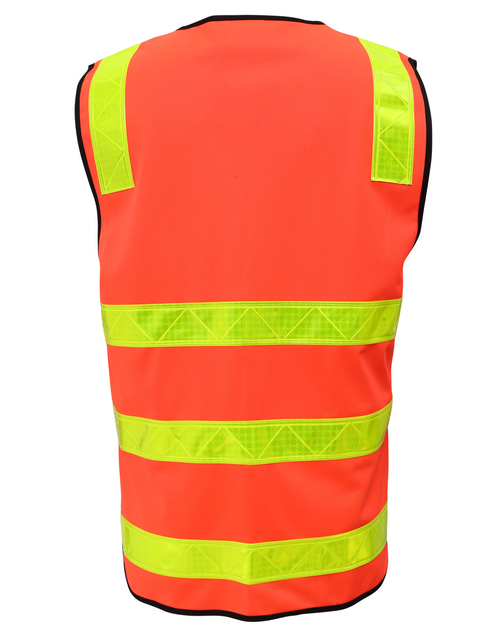 Hi-Vis VIC Road Safety Vest - Red - Back