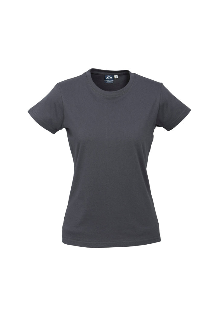 Ice Womens Short Sleeve Tee - Charcoal - Front