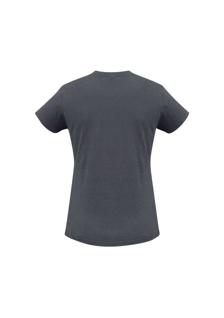Ice Womens Short Sleeve Tee - Charcoal - Back
