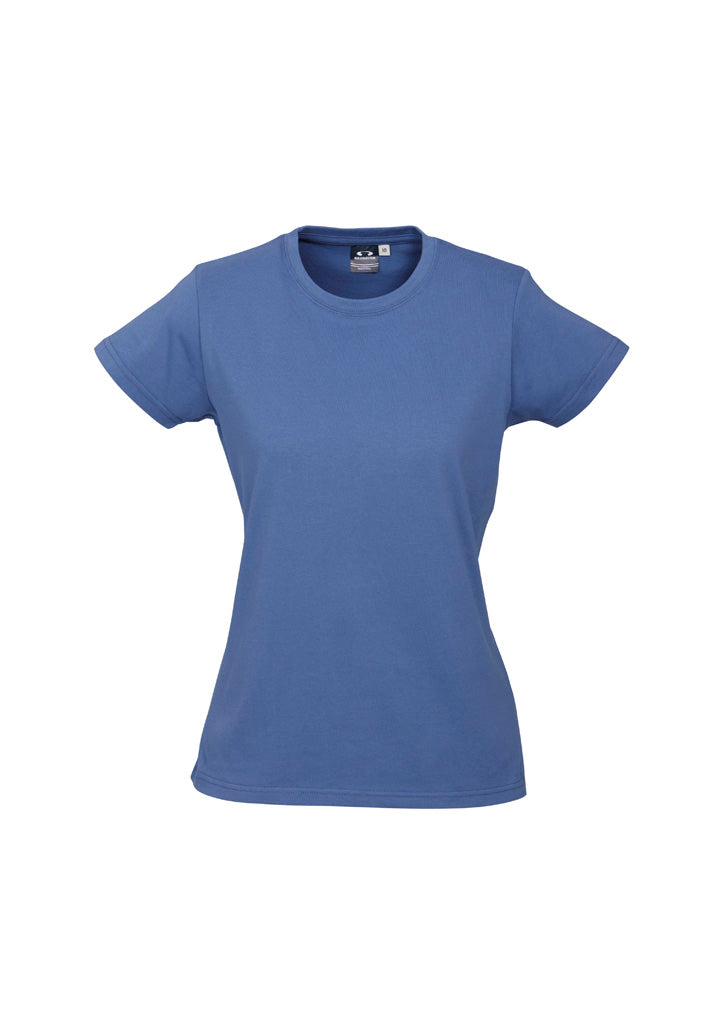 Ice Womens Short Sleeve Tee - Denim - Front