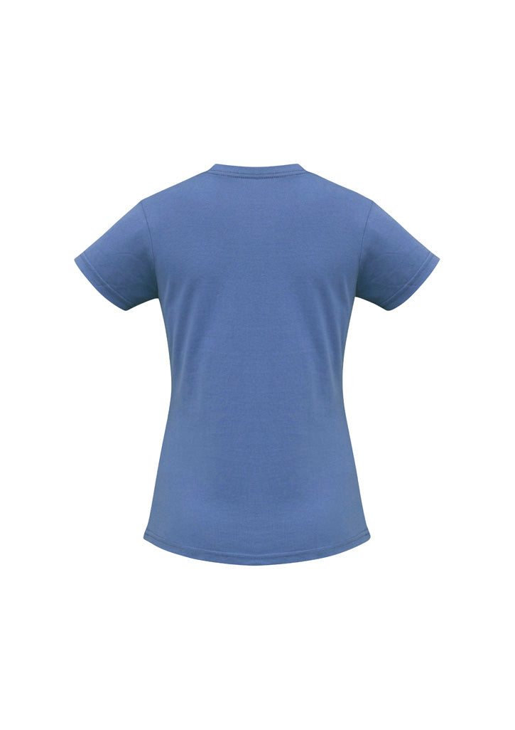 Ice Womens Short Sleeve Tee - Denim - Back