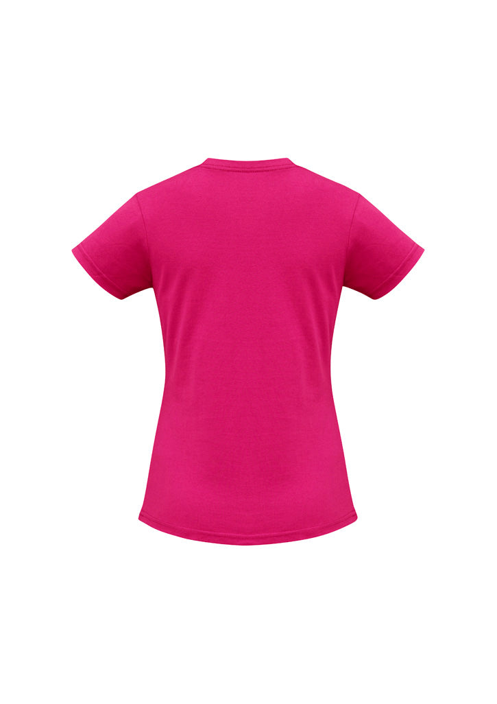 Ice Womens Short Sleeve Tee - Fuchsia - Back