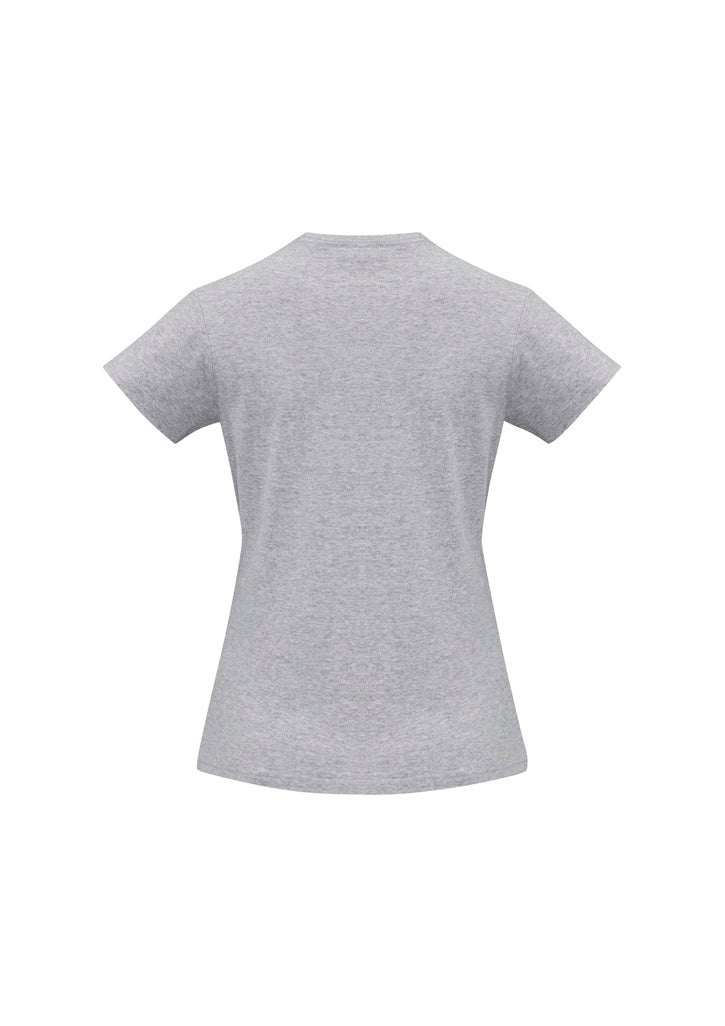 Ice Womens Short Sleeve Tee - Grey Marle - Back